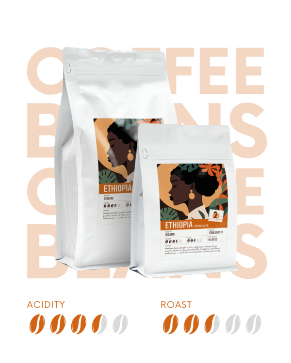 Ethiopia Yirgacheffe coffee beans packaging Coffee Point