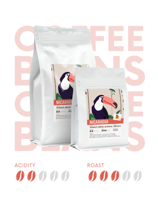 Nicaragua coffee beans – premium Arabica coffee freshly roasted by Coffee Point.