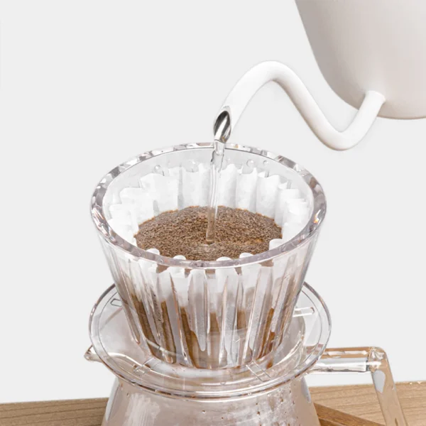Timemore basket paper filter 01 used with B75 pour over dripper