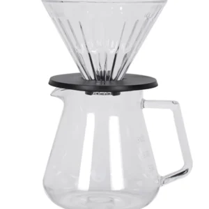 Timemore Crystal Eye Brewer V60 set with glass dripper and decanter