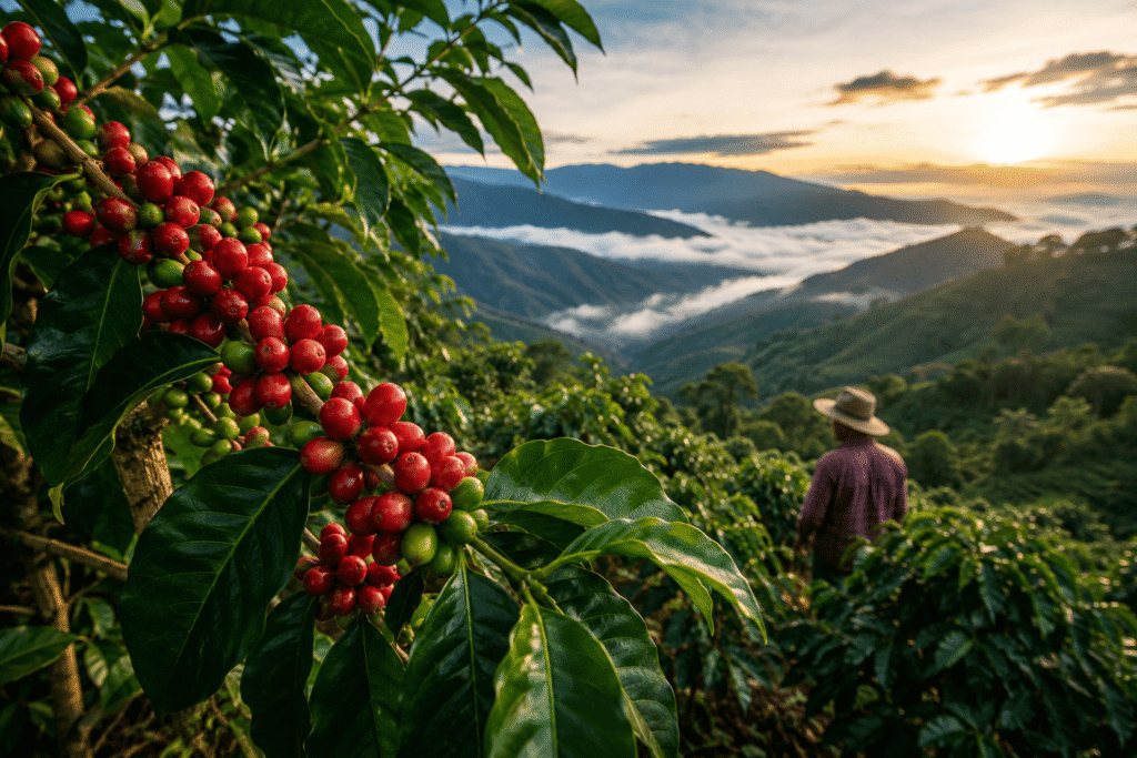 how specialty coffee is grown on high altitude farm